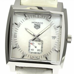 TAG HOEER TAG HEUER WAW131B MONACO 12P Diamond Quartz Men's Box и гарантия _769619