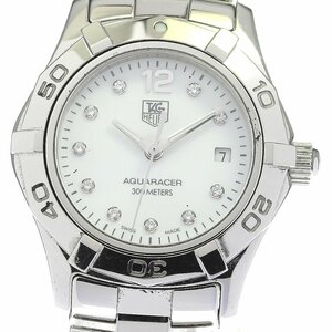  TAG Heuer TAG HEUER WAF1415 Aquaracer 10P diamond Date quartz lady's _767252