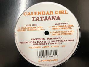 レコード LATIN DISCO プロモ TATJINA CALENDAR GIRL VEJT-89001 230801-134