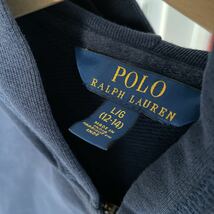 RALPH LAUREN ポロラルフローレン スウェット　パーカー ジップアップ 長袖 L 12才14才　キッズ　ネイビー　こども　ハワイ_画像2