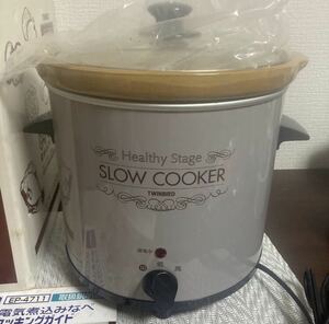 稼働品　未使用品　ツインバード 電気 煮込み なべ　EP-4711 健康専科　煮込み料理　SLOW COOKER