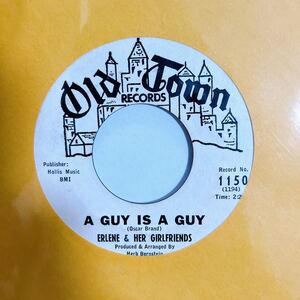 【極美品】Erlene And Her Girlfriends / A Guy Is A Guy / MY DADA SAY 7inch EP