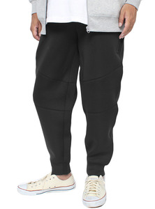 【新品】 5L ブラック ジョガーパンツ メンズ 大きいサイズ ストレッチ ボンディング ダイバージャージ スウェット イージーパンツ