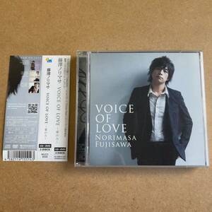 送料無料☆藤澤ノリマサ『VOICE OF LOVE〜愛の力〜』初回限定盤CD＋DVD☆帯付☆美品☆アルバム☆324