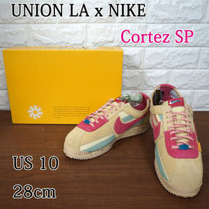  новый товар не использовался товар!! NIKE x UNION LA Cortez SP DR1413-200 мужской US10 28cm Nike Union korutetsu сезам розовый 