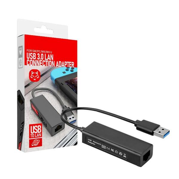 スイッチ用アダプター ニンテンドー switch 有線 ネット環境改善 USB LAN接続 PC アダプター Nintendo LANアダプター Switch用 Windows