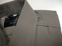 ジャンク市☆毛混薄地スチールグレイ steel gray長袖作業シャツ (日本製)-YS_画像10