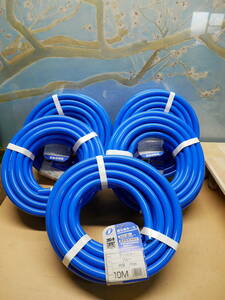  Sanyo .. water sprinkling for hose sun color blue inside diameter :15mm length :10m 5 piece set prompt decision price.