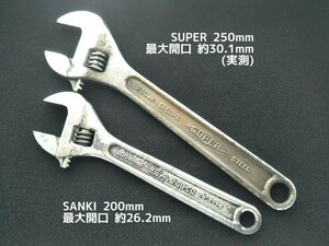 ●送料無料 モンキーレンチ SUPER(250mm) SANKI (200mm) モンキレンチ アングルレンチ 工具 〓 ロブスター他も出品中 〓 スーパーツール