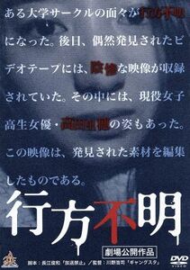 行方不明／高田里穂,木ノ本嶺浩,神崎詩織,川野浩司（監督）