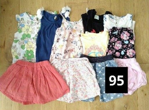 95女の子　まとめ　ワンピース　半袖　スカート　半ズボン　※売り切れあり