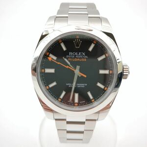 Rolex 116400 Milgauss нержавеющая сталь Автоматическая борьба на искреннем новом Milgaus Rolex ◆ 3109/Miyatake Store