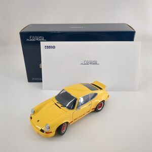 エブロ 1/24 ポルシェ カレラ 911 イエロー EBBRO 自動車 ミニカー 中古 ◆3114/高洲店