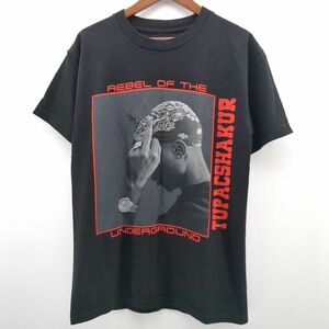 VLONE 2PAC MIDDLE FINGER Tee ブラック SIZE M フォトプリントTシャツ メンズ ヴィローン ◆3109/宮竹店