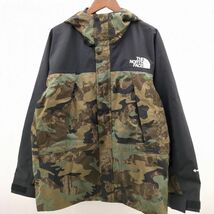 THE NORTH FACE NP62237 Novelty Mountain Light Jacket カーキ カモフラ SIZE M 未使用品 マウンテンライト ノースフェイス ◆3109/宮竹店_画像1