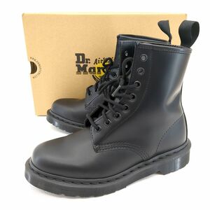 美品　Dｒ.マーチン　8ホールブーツ　編み上げブーツ　UK5　24cm　1460 MONO　箱　Dr.Martens　中古　◆3111/藤枝インター店