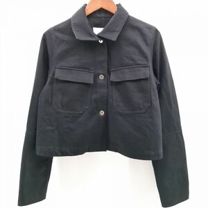 ETRE TOKYO 1221202057-0 コットンツイルショートカバーオール ブラック SIZE M レディース エトレトウキョウ ◆3109/宮竹店