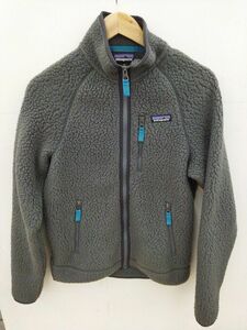 Patagonia パタゴニア 22800 レトロパイルジャケット ボア フリース グレー XSサイズ アウトドアウェア◆3110/フィールドギア浜松宮竹店