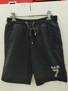 BALR. ボーラー Regular Number 7 ナンバーセブン ハーフパンツ ボトムス スウェット ブラック 黒 ◆3110/フィールドギア浜松宮竹店