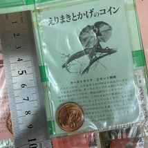 昭和レトロ エリマキトカゲ コイン台紙 80付 使用済み切手 くじ引き 当時物 駄菓子屋 デッドストック_画像4