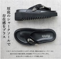 新品未使用・送料無料 glabella グラベラ メンズ サンダル Mサイズ(26.0~26.5cm) 厚底 シャークソール GLBT-264_画像2