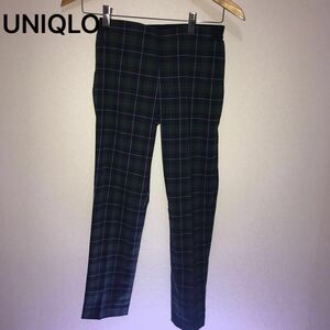 ②③ 新品未使用 UNIQLO girls ＸＬ チェックアンクルパンツ