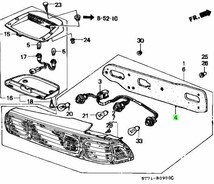 未使用 ホンダ 純正 インテグラ DC1 DC2 テールランプ ガスケット テールランプ パッキン 左右セット 雨漏り対策 HONDA GENUINE_画像2