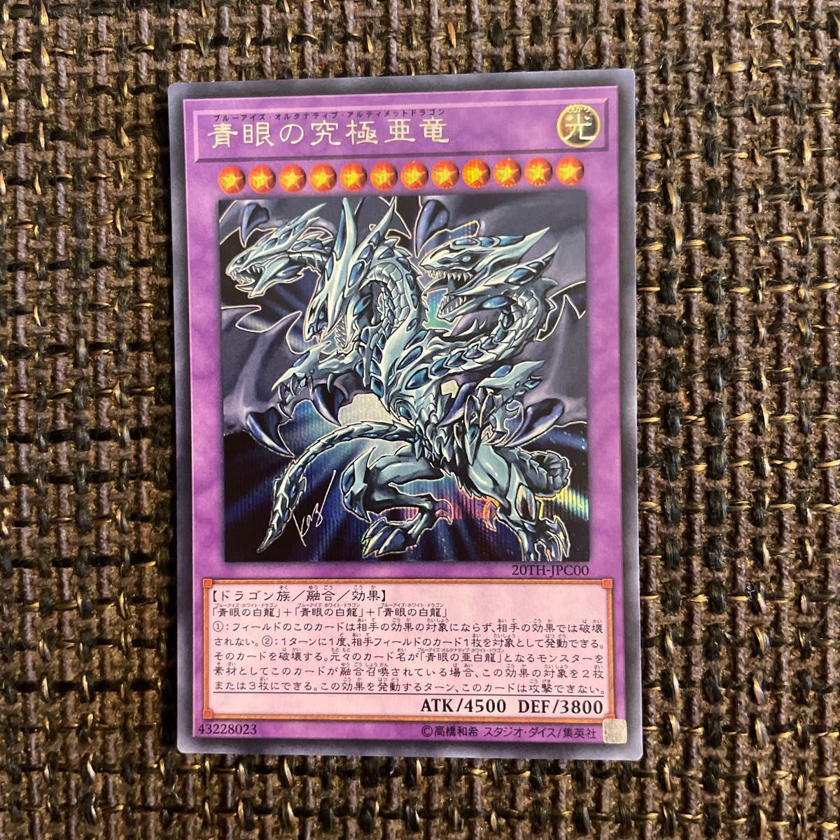 遊戯王 カード エラーカード ブルーアイズ・トゥーン・ドラゴン 