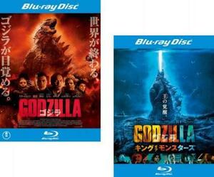 GODZILLA ゴジラ 全2枚 2014 + キング オブ モンスターズ 2019 ブルーレイディスク レンタル落ち セット 中古 ブルーレイ