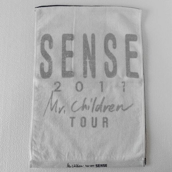 【送料無料】未使用 Mr.Children Tour 2011 SENSE タオル 白黒 ツアーグッズ ミスチル 桜井和寿 即決【迅速発送】