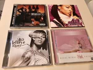 【数回使用のみ美品】 Nicki Minaj / lisa lefteye lopes / MISSY ELLIOTT / Lil Mama　アルバム4枚セット