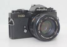 ★美品★ MINOLTA ミノルタ XD ボディ ブラック ＋ MC ROKKOR-PF 50mm F1.7 露出・シャッター全速 #M060_画像1