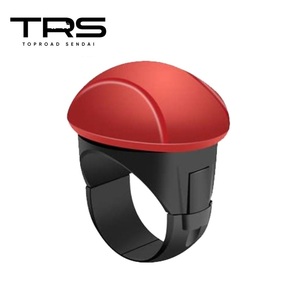 TRS ハンドルスピンナー 楕円 レッド シリコン ベアリング構造 360度回転 380091