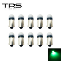 TRS 高輝度 BA9S G14 LEDバルブ 12/24V共用 10個セット グリーン 角マーカー ルームランプ ポジション 310093_画像1
