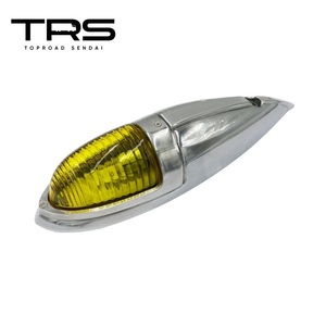 TRS ナマズマーカーランプ 大 イエロー アルミ 12/24V ビス付 LEDバルブ付 300303