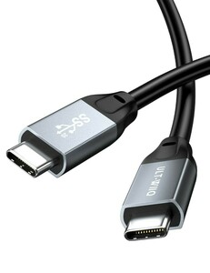 USB Type C to Type C ケーブル 100W 高速充電 USB 3.2 Gen2x2 ケーブル 20Gbps データ転送 4K@60Hz ビデオ出力 Thunderbolt 3 MacBook Air