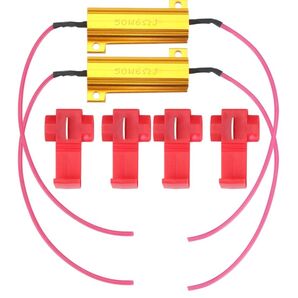 ハイフラ防止抵抗器 50W6Ω 高速点滅対策 LED ウインカー 車 ハイフラ 