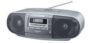  Panasonic portable CD radio-cassette silver RX-D47-S