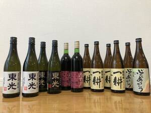 日本酒　赤ワイン　720ml×12本セット　東光　出羽桜　月山