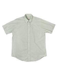 Brooks Brothers ボタンダウンシャツ チェック柄 半袖 半袖シャツ Lサイズ 古着