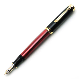 ペリカン Pelikan スーベレーン M400 レッドストライプ 万年筆 F（細字）