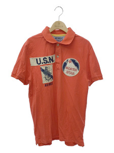 アヴィレックス ポロシャツ US NORTH STAR鹿の子 刺繍 半袖 L