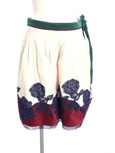 トッカ スカート フラワーモチーフフレア 刺繍 0