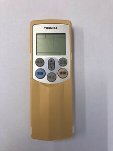 【電池付き】★中古★東芝(TOSHIBA)　WH-F01J　エアコン　エアコンリモコン　クーラー　クーラーリモコン