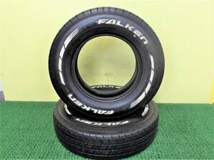 11301 中古 2本 195/80R15 107/105N LT ファルケン W11 ホワイトレター 195 80 15 195-80-15 195/80/15