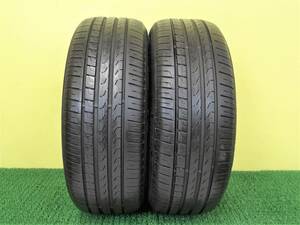 11347 中古 2本 225/50R18 95W ピレリ Cinturato P7 ランフラット RFT チンチュラート BMW ☆マーク付 225 50 18 225-50-18 225/50/18