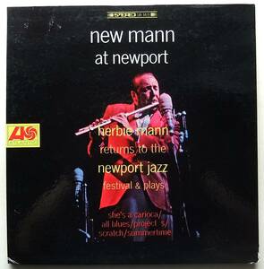 ◆ HERBIE MANN / New Mann at Newport ◆ Atlantic SD 1471 (green/blue) ◆ W