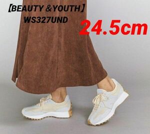 希少★【BEAUTY＆YOUTH取扱】【新品未使用】ニューバランス WS327UND 24.5cm ライトグレー 