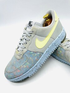 衝撃プライス！『フリーク待望モデル！』【NIKE/ナイキ エアフォース1 クレーター】高級スニーカー！水色黄色/jp25.5cm！11.28