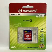 未使用♪ Transcend SDHCメモリーカード 4GB CLASS2 TS4GSDHC2　送料無料♪_画像1